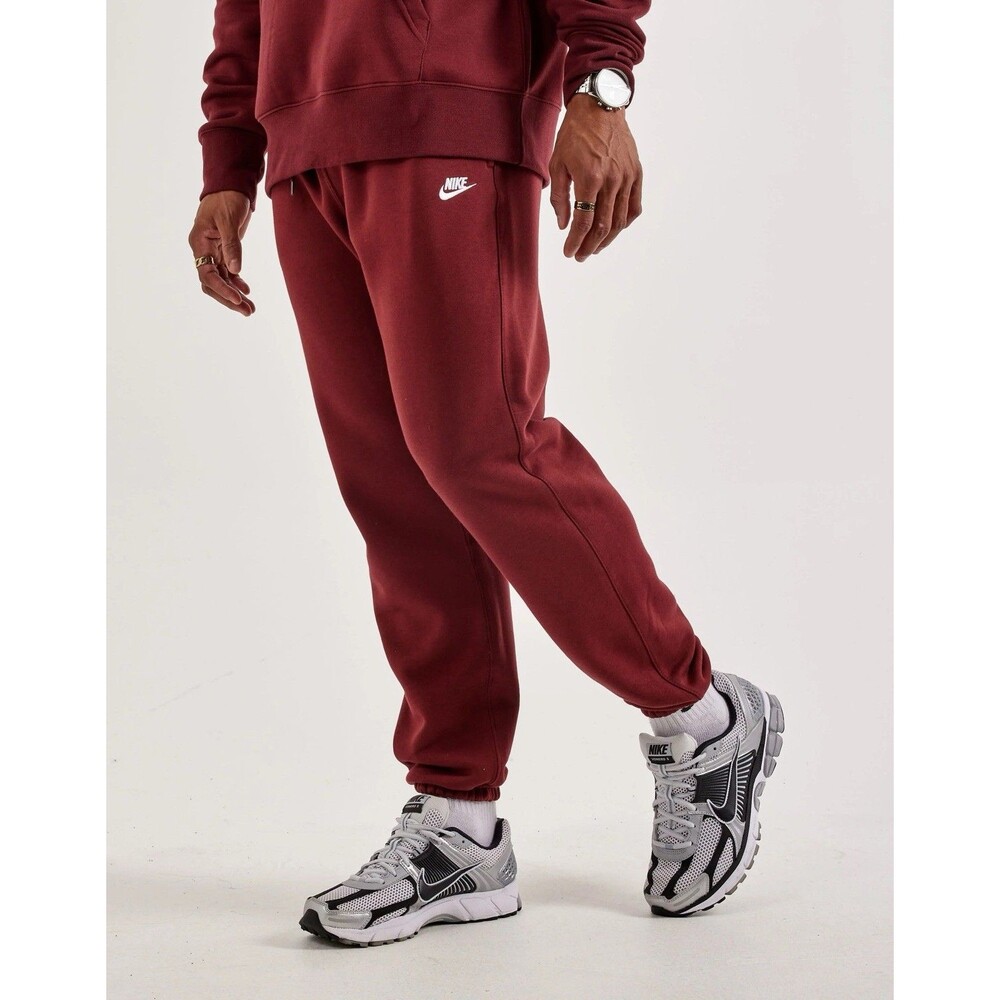 Nike Club Fleece Pants Men’s Size Medium Dark Team Red FN3808-619 NEW WITH TAGS